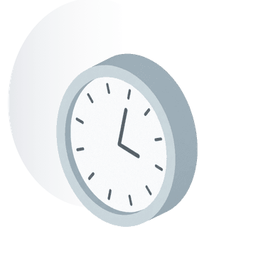 Relógio representando horário indisponível